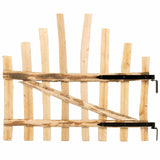 vidaXL Gebogen hekpoort 100 x 90 cm Geïmpregneerd Hazelhout Naturel