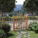 vidaXL Gebogen hekpoort 100 x 90 cm Geïmpregneerd Hazelhout Naturel
