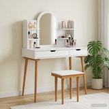 vidaxl Kaptafel FAUSKE Wit 76 x 50 x 78 cm