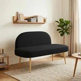 vidaXL Upholstered Bench with Backrest Light Grey 110 x 60 x 76 cm