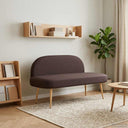 vidaXL Upholstered Bench with Backrest Light Grey 110 x 60 x 76 cm
