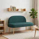 vidaXL Upholstered Bench with Backrest Light Grey 110 x 60 x 76 cm