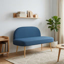 vidaXL Upholstered Bench with Backrest Light Grey 110 x 60 x 76 cm
