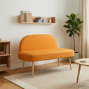 vidaXL Upholstered Bench with Backrest Light Grey 110 x 60 x 76 cm