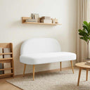 vidaXL Upholstered Bench with Backrest Light Grey 110 x 60 x 76 cm
