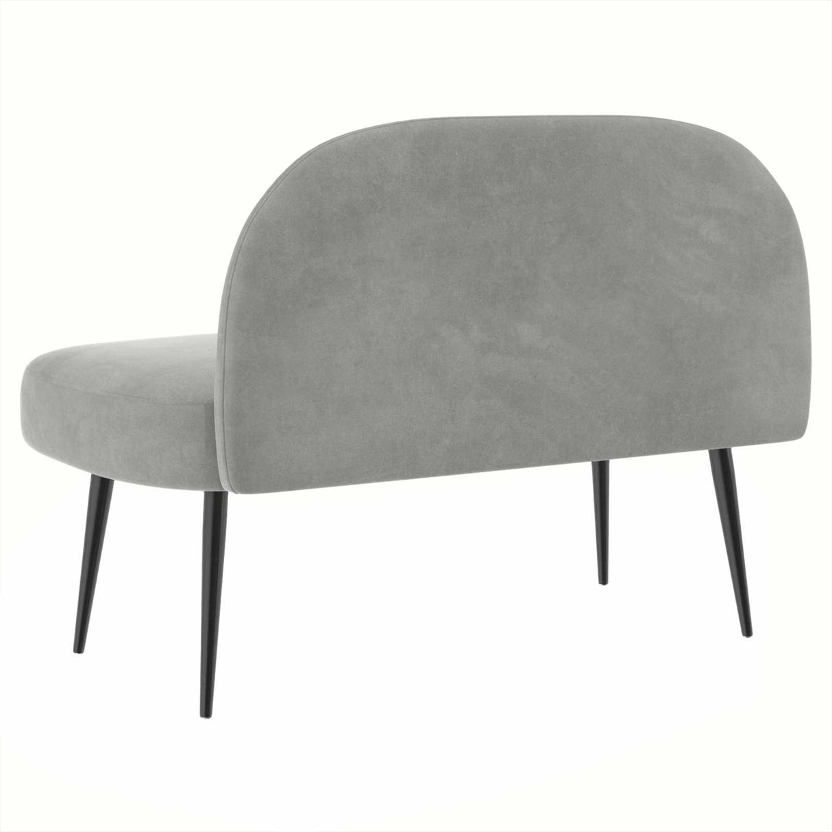 vidaXL Upholstered Bench with Backrest Light Grey 110 x 60 x 76 cm