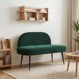 vidaXL Upholstered Bench with Backrest Light Grey 110 x 60 x 76 cm