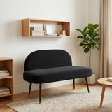 vidaXL Upholstered Bench with Backrest Light Grey 110 x 60 x 76 cm
