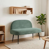 vidaXL Upholstered Bench with Backrest Light Grey 110 x 60 x 76 cm