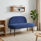 vidaXL Upholstered Bench with Backrest Light Grey 110 x 60 x 76 cm