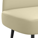 vidaXL Upholstered Bench with Backrest Cream 110 x 60 x 76 cm