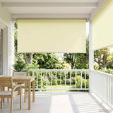 vidaXL Buitenrolgordijn UV-bescherming Crèmekleurig 60 x 140 cm