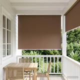 vidaXL Buitenrolgordijn UV-bescherming Crèmekleurig 60 x 140 cm