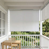 vidaXL Buitenrolgordijn UV-bescherming Crèmekleurig 60 x 140 cm