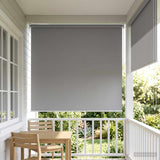 vidaXL Buitenrolgordijn UV-bescherming Crèmekleurig 60 x 140 cm