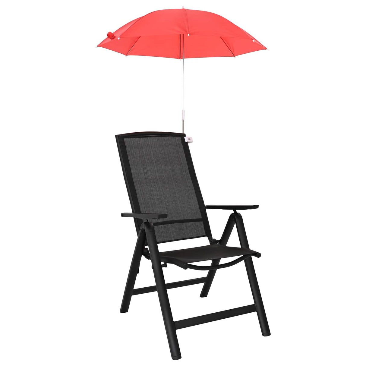 vidaXL Parasol with Clamp 2 pcs Flint Red Ø 105 x 86 cm