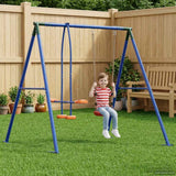 vidaXL Outdoor Swing A-Frame with Slide for up to 3 Children