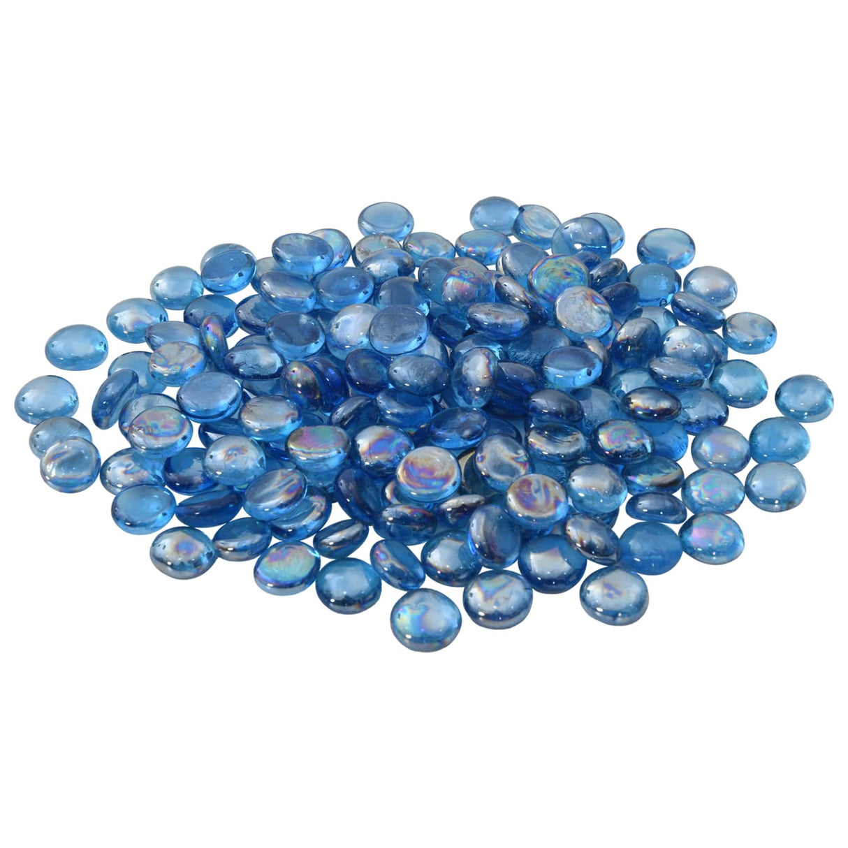 vidaXL Glasnugget 17-19 mm Licht kobaltblauw Glas