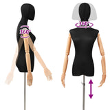 vidaXL Verstelbare mannequin 162-233 cm met hoofd en basis Vrouw PP