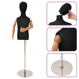vidaXL Adjustable 120-150 cm Mannequin with Base Unisex PP White
