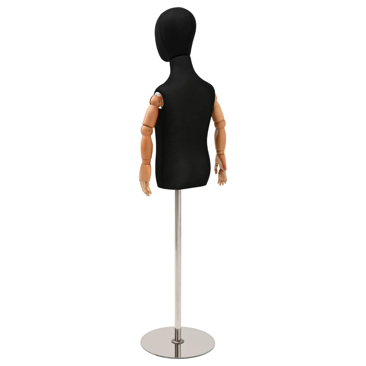 vidaXL Adjustable 120-150 cm Mannequin with Base Unisex PP White