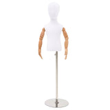 vidaXL Adjustable 120-150 cm Mannequin with Base Unisex PP White