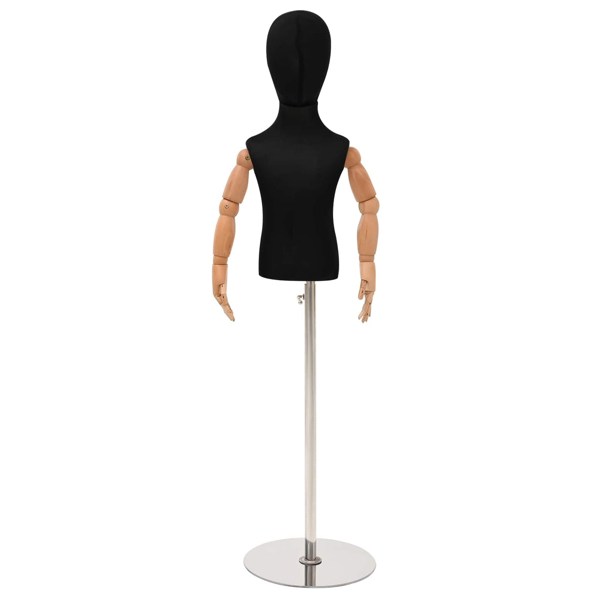 vidaXL Adjustable 120-150 cm Mannequin with Base Unisex PP White
