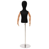vidaXL Adjustable 120-150 cm Mannequin with Base Unisex PP White