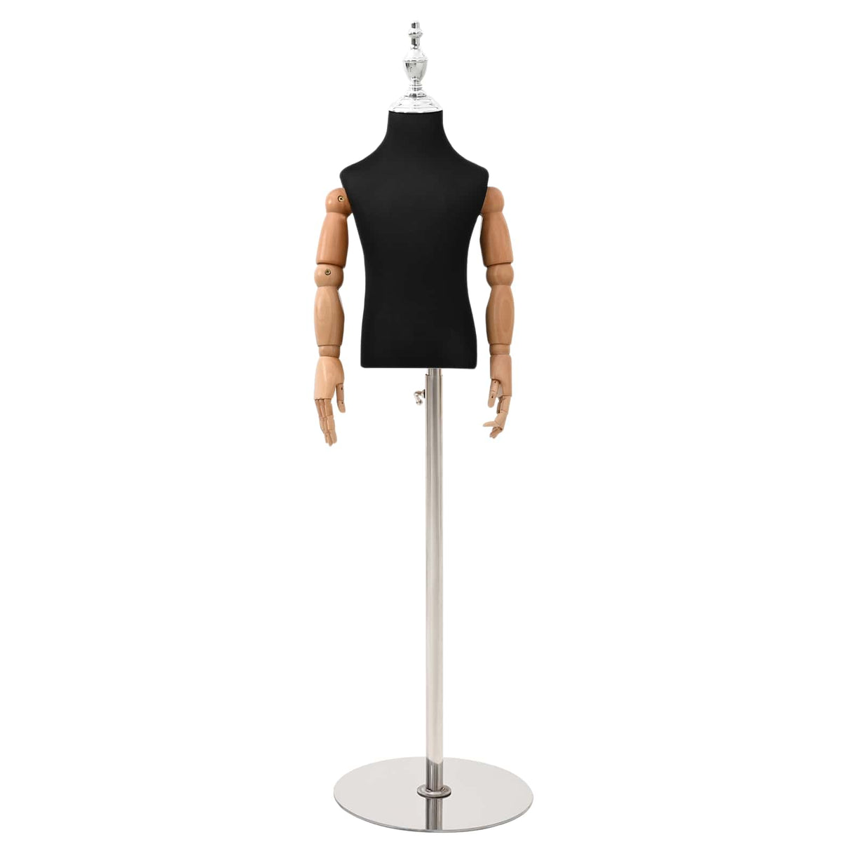 vidaXL Adjustable 120-150 cm Mannequin with Base Unisex PP White