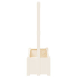 vidaXL Grote plantenbak met trellis Wit 99,5 x 43 x 133,5 PP