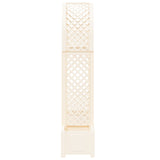 vidaXL Rozenboog met plantenbak Wit 168,5 x 43 x 207 cm PP