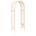 vidaXL Rozenboog met Spikes Wit 97 x 43 x 218 cm PP