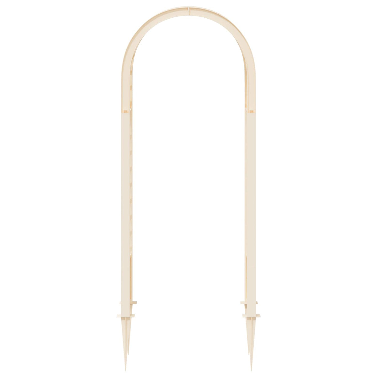 vidaXL Rozenboog met Spikes Wit 97 x 43 x 218 cm PP
