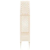 vidaXL Rozenboog met Spikes Wit 97 x 43 x 218 cm PP
