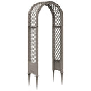 vidaXL Rozenboog met Spikes Wit 97 x 43 x 218 cm PP