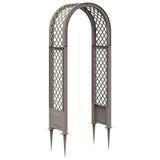 vidaXL Rozenboog met Spikes Wit 97 x 43 x 218 cm PP