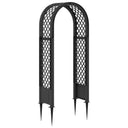 vidaXL Rozenboog met Spikes Wit 97 x 43 x 218 cm PP