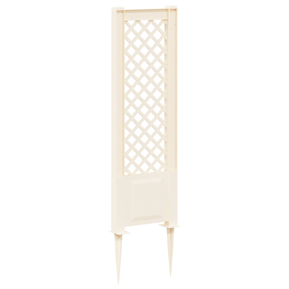 vidaXL Trellis met Spike Wit 43 x 6 x 165 cm PP