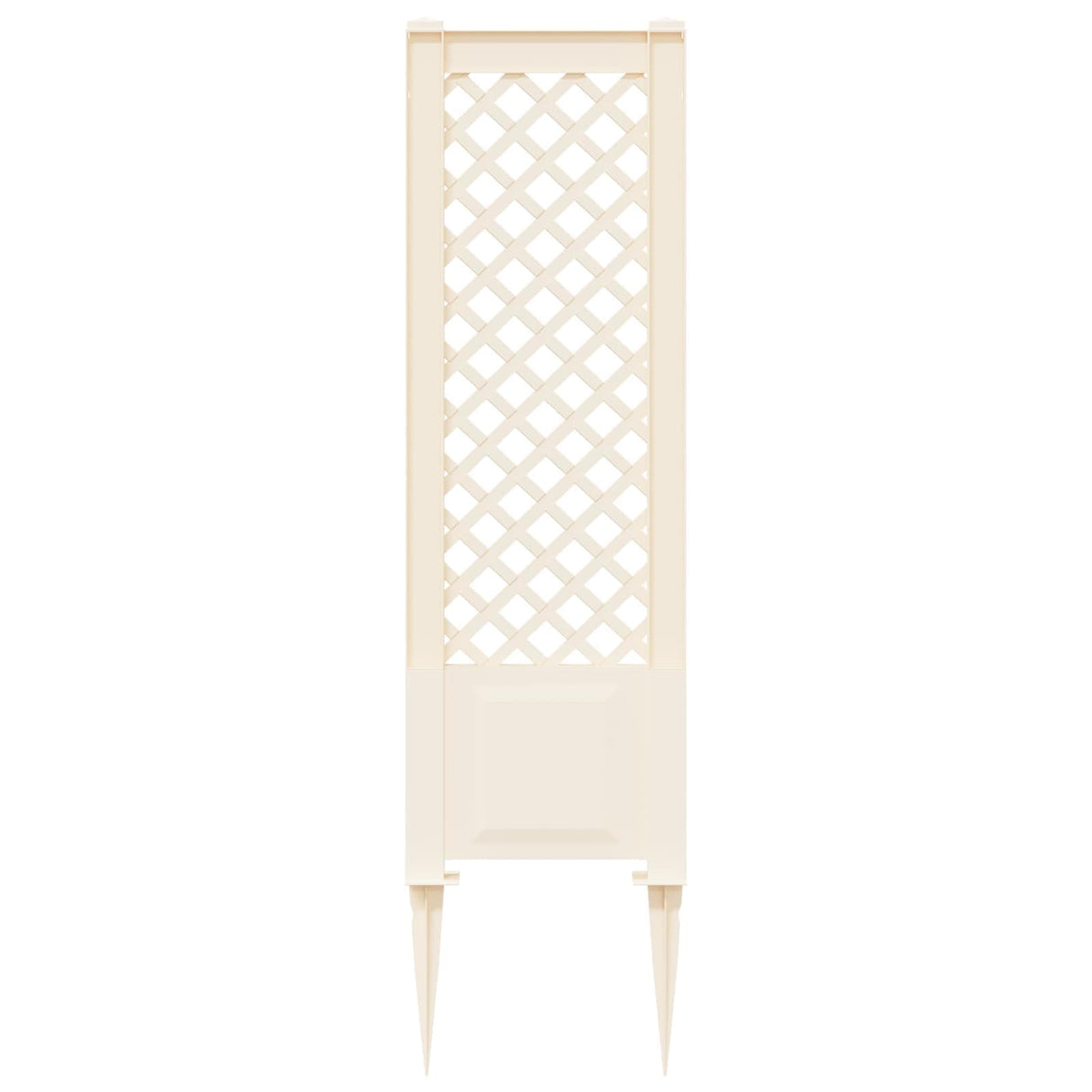 vidaXL Trellis met Spike Wit 43 x 6 x 165 cm PP