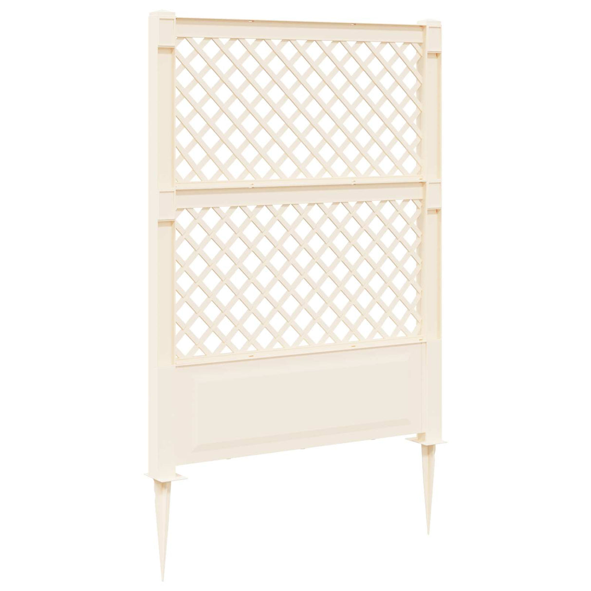 vidaXL Trellis met Spike Wit 99 x 6 x 165 cm PP