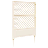 vidaXL Trellis met Spike Wit 99 x 6 x 165 cm PP