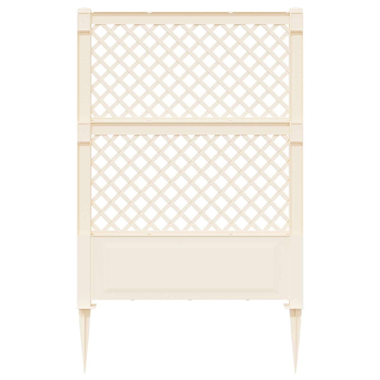vidaXL Trellis met Spike Wit 99 x 6 x 165 cm PP