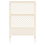 vidaXL Trellis met Spike Wit 99 x 6 x 165 cm PP