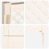 vidaXL Trellis met Spike Wit 99 x 6 x 165 cm PP