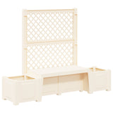 vidaXL Tuinbank Kopenhagen Wit 173 x 49 x 135,5 cm PP