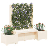 vidaXL Tuinbank Kopenhagen Wit 173 x 49 x 135,5 cm PP
