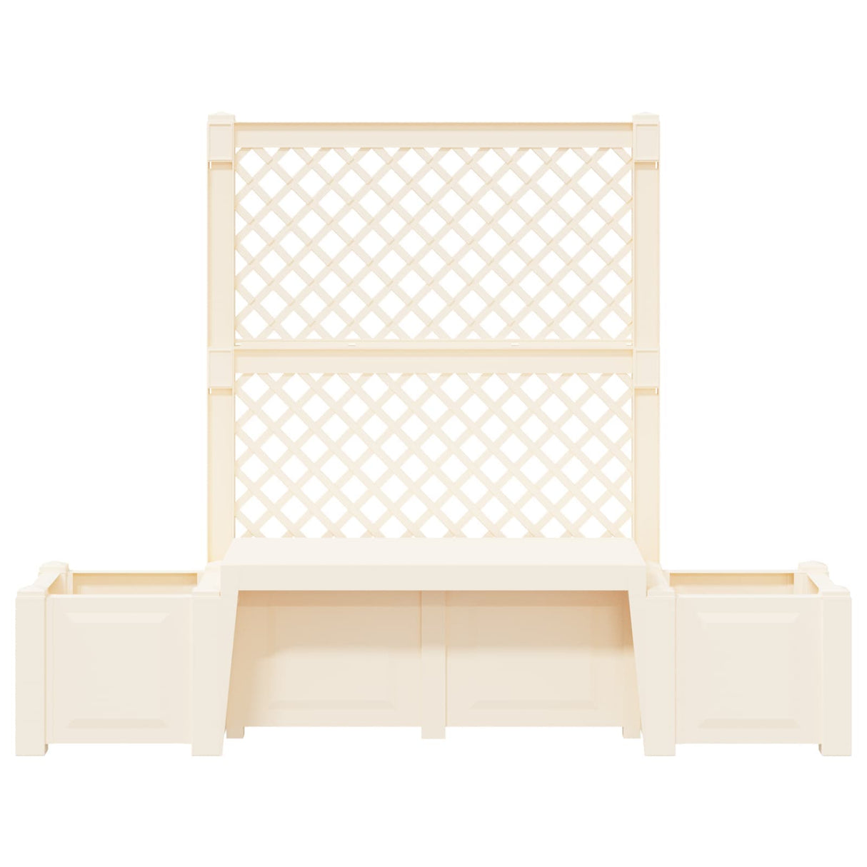 vidaXL Tuinbank Kopenhagen Wit 173 x 49 x 135,5 cm PP