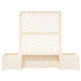 vidaXL Tuinbank Kopenhagen Wit 173 x 49 x 135,5 cm PP