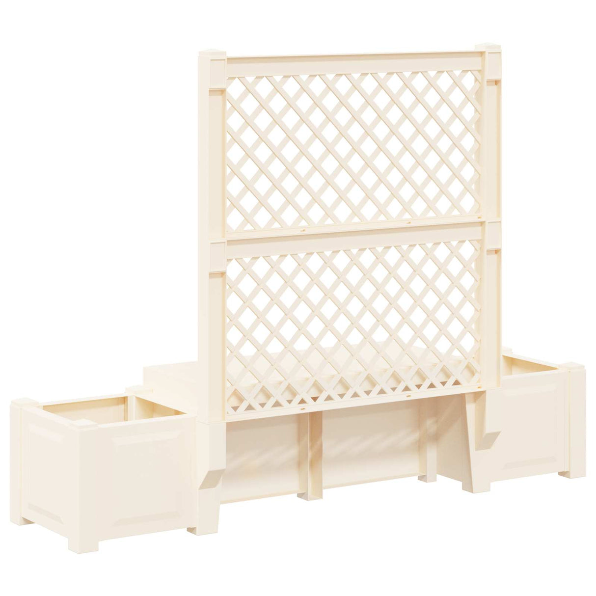 vidaXL Tuinbank Kopenhagen Wit 173 x 49 x 135,5 cm PP