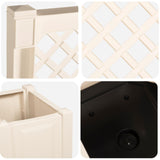 vidaXL Tuinbank Kopenhagen Wit 173 x 49 x 135,5 cm PP